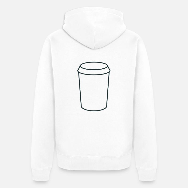 tasse à café de base - Veste à capuche bio Premium Unisexe - blanc