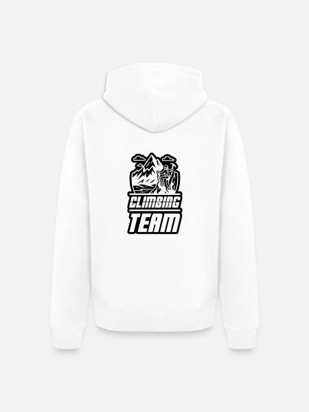 Bergsteiger Team - Unisex Premium Bio Zip Hoodie - Weiß