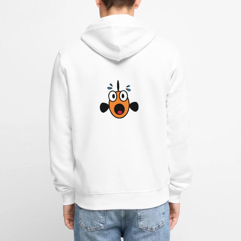 Panic Fish Unisex Premium Bio Zip Hoodie