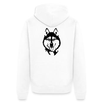Husky - Veste à capuche bio Premium Unisexe - blanc - Dos - Thijin (182cm)