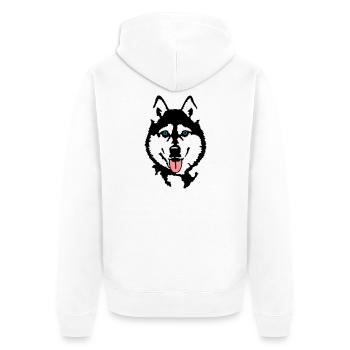 Husky - Veste à capuche bio Premium Unisexe - blanc - Dos - Thijin (182cm)