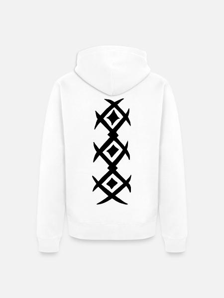 Shirt tattoo - Unisex Premium Organic Zip Hoodie - white