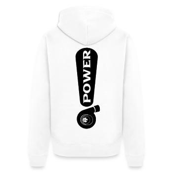 Turbo - Veste à capuche bio Premium Unisexe - blanc - Dos - Thijin (182cm)