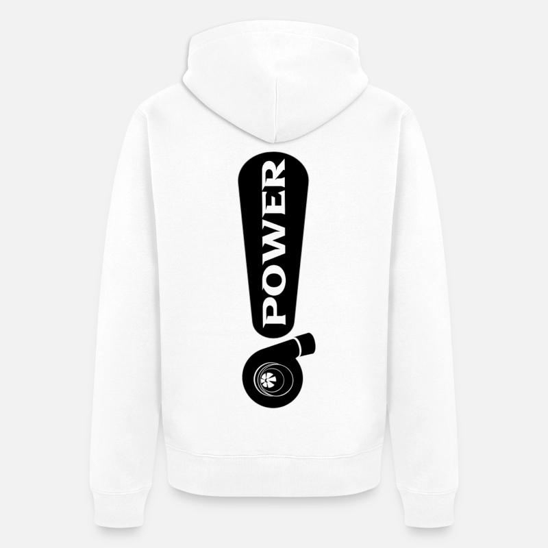 Turbo - Veste à capuche bio Premium Unisexe - blanc