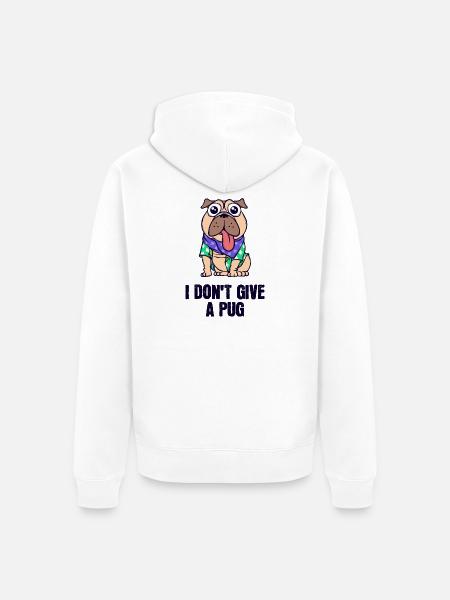 Haustiere Hund Knuddeltier Lieblingstier Statement - Unisex Premium Bio Zip Hoodie - Weiß