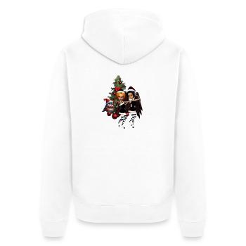 Danser pour Noël. - Veste à capuche bio Premium Unisexe - blanc - Dos - Thijin (182cm)