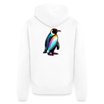 Pingouin - Veste à capuche bio Premium Unisexe - blanc - Dos - Thijin (182cm)