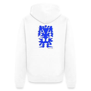 Proyecto_nuevo_-6- - Unisex Premium Bio Zip Hoodie - Weiß - Hinten - Thijin (182cm)