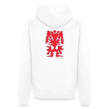 Proyecto_nuevo_-5- - Unisex Premium Bio Zip Hoodie - Weiß - Hinten - Thijin (182cm)