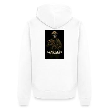 Vive le squelette d’infanterie - Veste à capuche bio Premium Unisexe - blanc - Dos - Thijin (182cm)