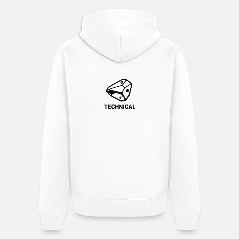 Bloc technique - Veste à capuche bio Premium Unisexe - blanc