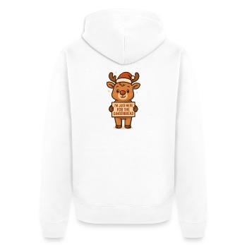 Lebkuchenmann Lebkuchen Lebkuchenmänner Geschenk - Unisex Premium Bio Zip Hoodie - Weiß - Hinten - Thijin (182cm)