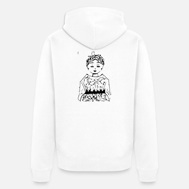 Sakura - Veste à capuche bio Premium Unisexe - blanc