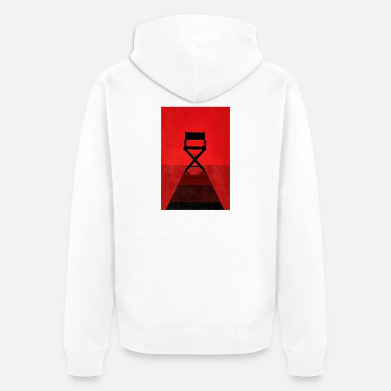 Président de la direction Red Spotlight - Veste à capuche bio Premium Unisexe - blanc