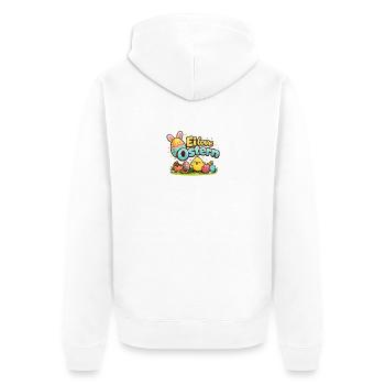 Egg love Easter - Unisex Premium Organic Zip Hoodie - white - Back - Thijin (182cm)