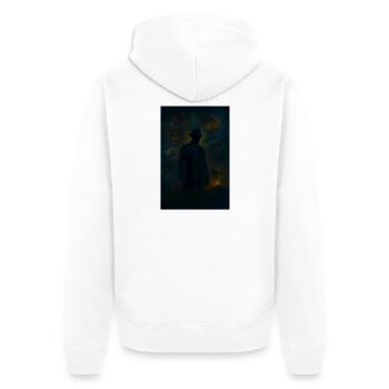 Gardien du Brouillard dans la Forêt Fantôme - Veste à capuche bio Premium Unisexe - blanc - Dos - Thijin (182cm)