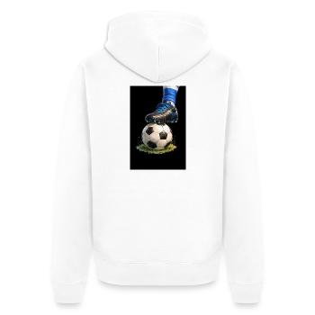 WK 2026 - Unisex Premium Organic Zip Hoodie - white - Back - Thijin (182cm)