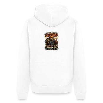 I Double Checked It's Probably Safe - Unisex Premium Organic Zip Hoodie - white - Back - Thijin (182cm)