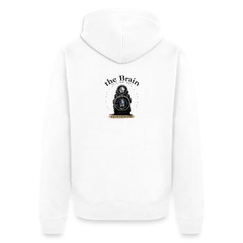 Vintage Camera Focus Motif - Unisex Premium Organic Zip Hoodie - white - Back - Thijin (182cm)