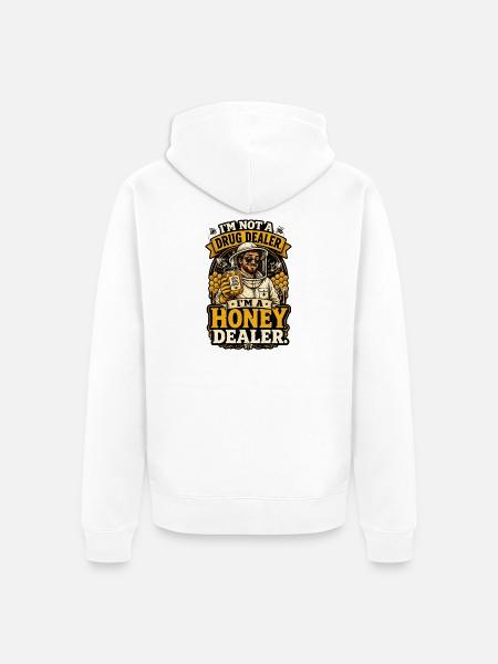 Honey Dealer Beekeeper - Unisex Premium Bio Zip Hoodie - Weiß