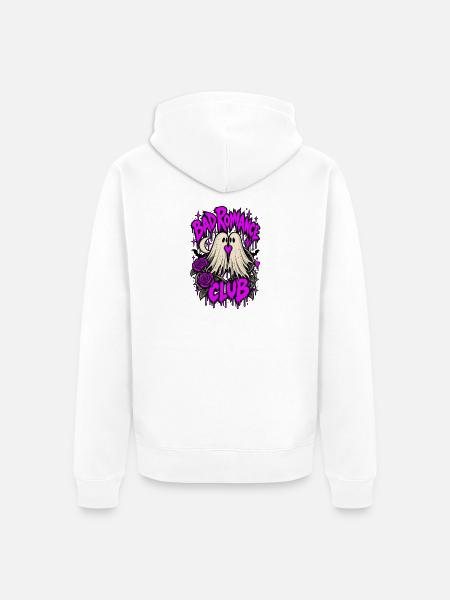 Bad Romance Club Geister - Unisex Premium Bio Zip Hoodie - Weiß