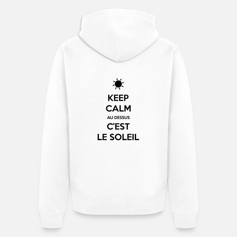 keep soleil - Veste à capuche bio Premium Unisexe - blanc