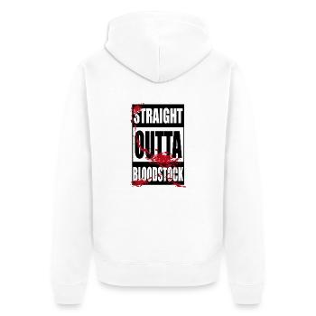Outta Bloodstock - Unisex Premium Organic Zip Hoodie - white - Back - Thijin (182cm)