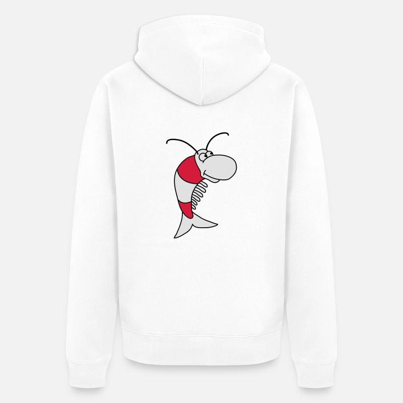 Shrimp - Veste à capuche bio Premium Unisexe - blanc
