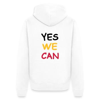 yes we can - Veste à capuche bio Premium Unisexe - blanc - Dos - Thijin (182cm)
