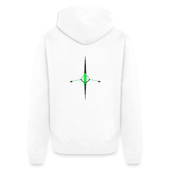 Ramer - Veste à capuche bio Premium Unisexe - blanc - Dos - Thijin (182cm)