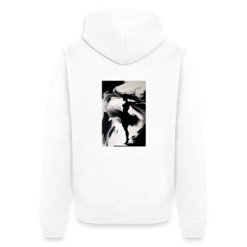 Danseur - Veste à capuche bio Premium Unisexe - blanc - Dos - Thijin (182cm)