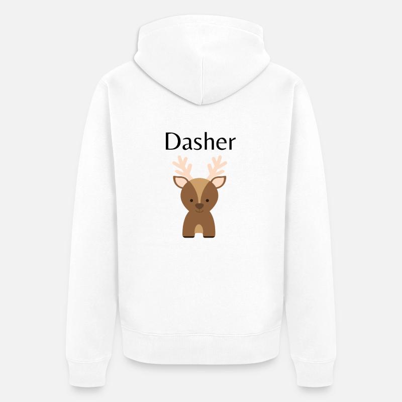 Dasher - Veste à capuche bio Premium Unisexe - blanc
