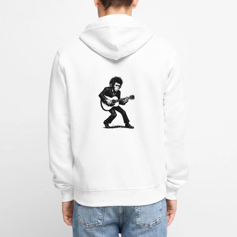 Singer Songwriter | The Monkey Dancer Unisex Premium Bio Zip Hoodie