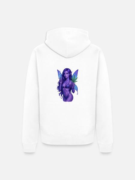 Elf Blaze - Unisex Premium Bio Zip Hoodie - Weiß