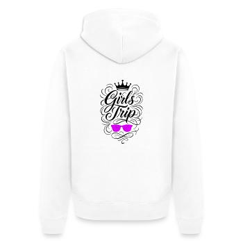 Girls Trip Urlaub Reise Mädels - Unisex Premium Bio Zip Hoodie - Weiß - Hinten - Thijin (182cm)