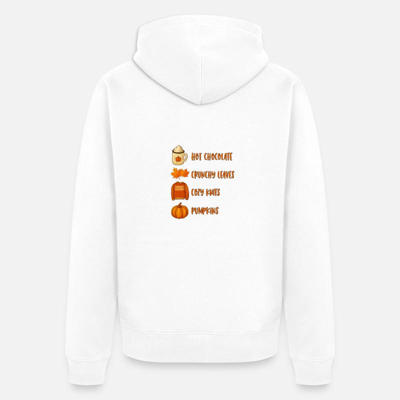 9DBE7008 7A30 409C 89D7 293B2B8C4CB0 - Unisex Premium Bio Zip Hoodie - Weiß