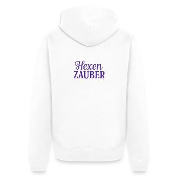 Witches Spell Mystic Print - Unisex Premium Organic Zip Hoodie - white - Back - Thijin (182cm)