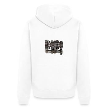 engrenage gn183 - Veste à capuche bio Premium Unisexe - blanc - Dos - Thijin (182cm)