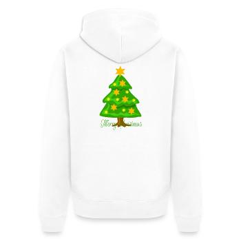 Sapin de Noël - Veste à capuche bio Premium Unisexe - blanc - Dos - Thijin (182cm)