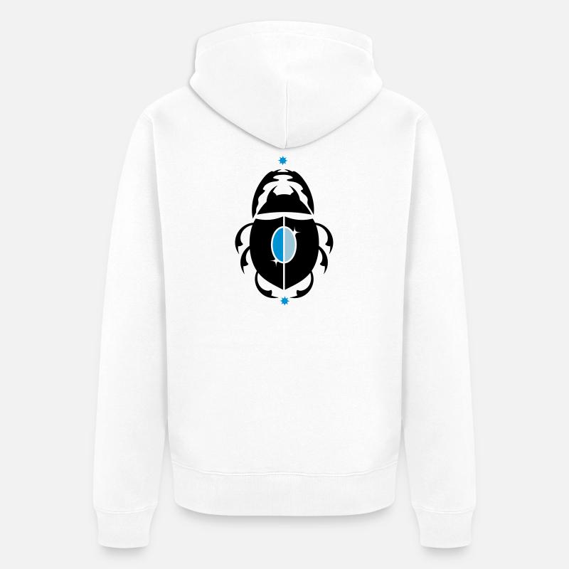 Skarabaeus Glückskäfer - Veste à capuche bio Premium Unisexe - blanc