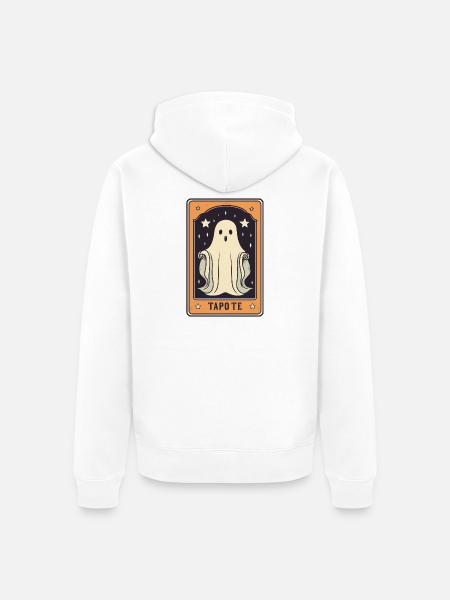 Tarot Geist Karte - Unisex Premium Bio Zip Hoodie - Weiß