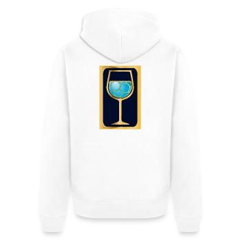Handball Vin - Veste à capuche bio Premium Unisexe - blanc - Dos - Thijin (182cm)