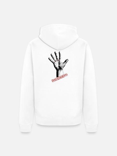 Calisthenics is strength - Unisex Premium Organic Zip Hoodie - white