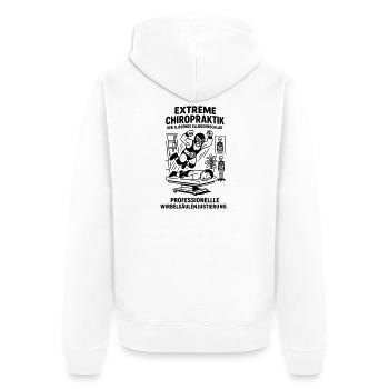 Physio Chiropraktiker Witzig Wrestling - Unisex Premium Bio Zip Hoodie - Weiß - Hinten - Thijin (182cm)
