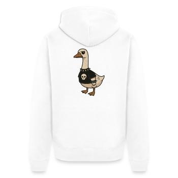 Chocolotl doux axolotl en jeu de mots avec hot - Veste à capuche bio Premium Unisexe - blanc - Dos - Thijin (182cm)