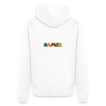 Gamer rainbow - Veste à capuche bio Premium Unisexe - blanc - Dos - Thijin (182cm)
