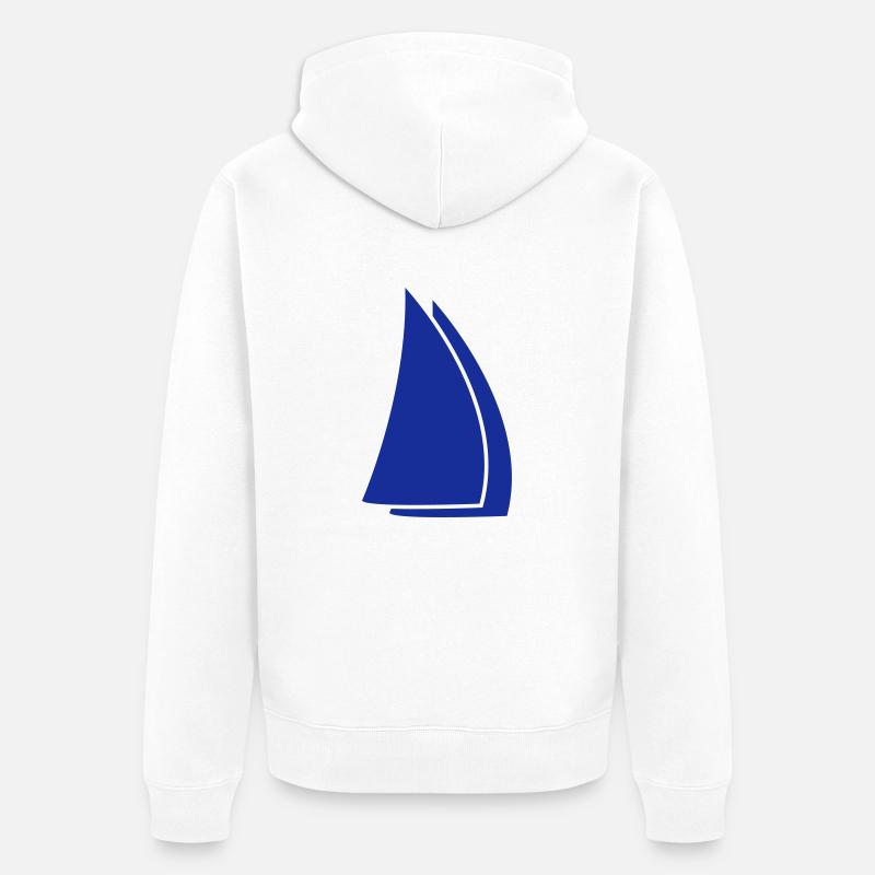 sails deluxe - Veste à capuche bio Premium Unisexe - blanc