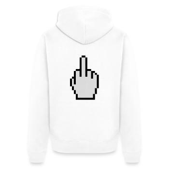 Doigt d'honneur - Veste à capuche bio Premium Unisexe - blanc - Dos - Thijin (182cm)