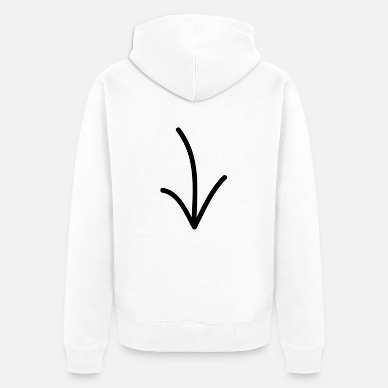 Das Kind bin ich! - Unisex Premium Bio Zip Hoodie - Weiß