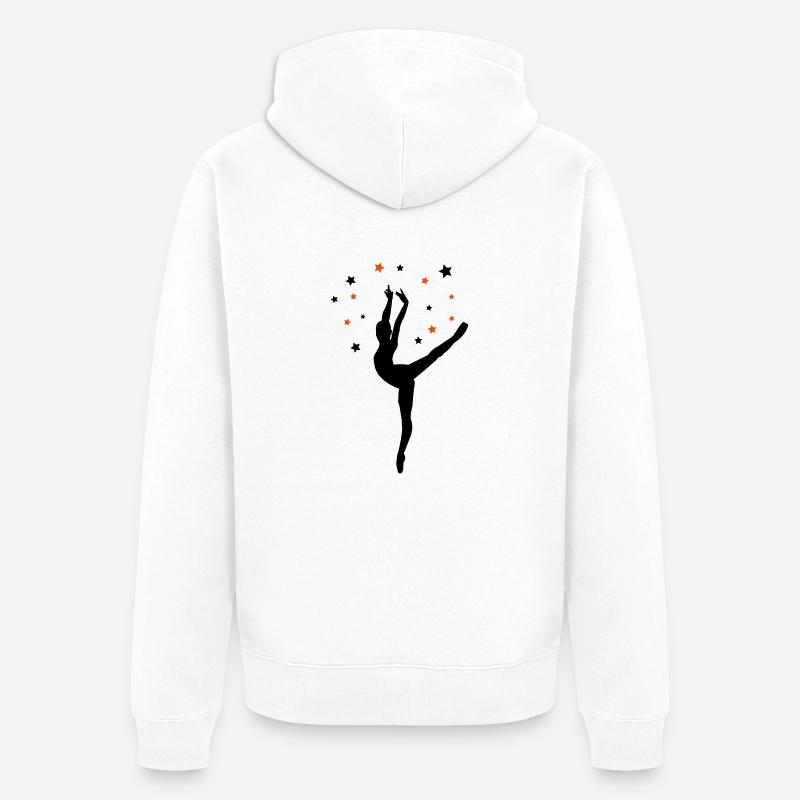 ballett3 - Veste à capuche bio Premium Unisexe - blanc